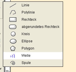 abgerundetes Rechteck und Kreis